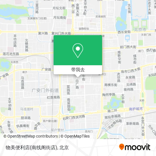 物美便利店(南线阁街店)地图