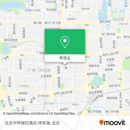 北京中环假日酒店-停车场地图