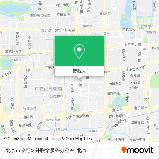 北京市政府对外联络服务办公室地图
