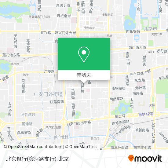 北京银行(滨河路支行)地图