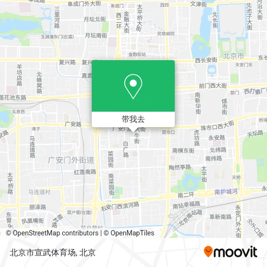 北京市宣武体育场地图