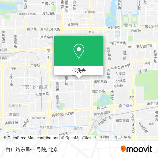 白广路东里-一号院地图