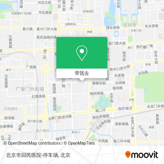 北京市回民医院-停车场地图