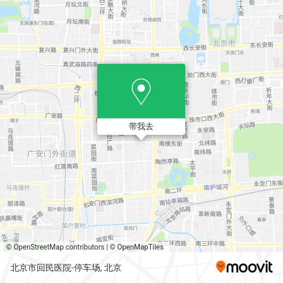 北京市回民医院-停车场地图