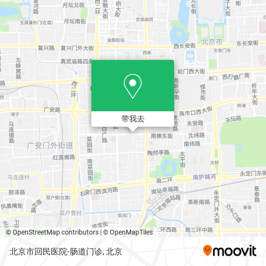 北京市回民医院-肠道门诊地图