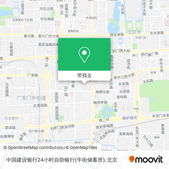 中国建设银行24小时自助银行(牛街储蓄所)地图