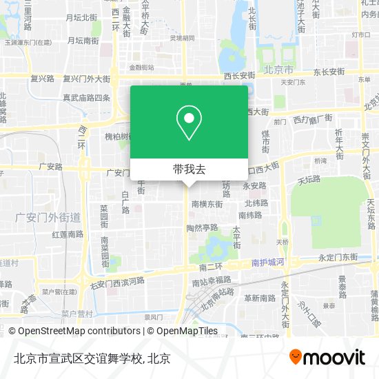 北京市宣武区交谊舞学校地图