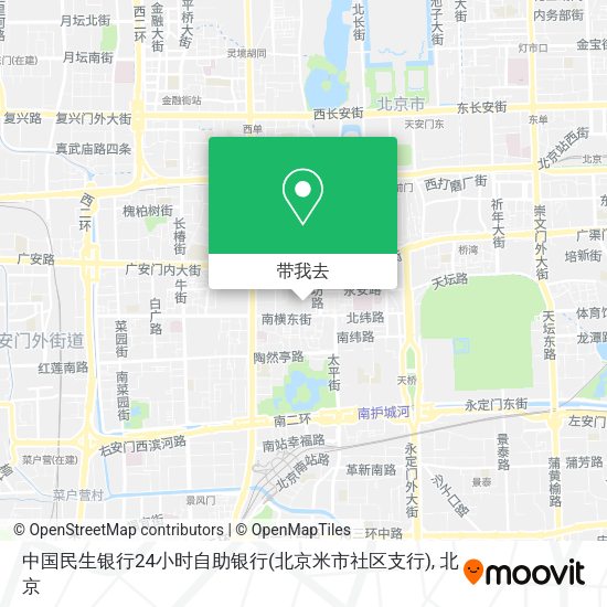 中国民生银行24小时自助银行(北京米市社区支行)地图