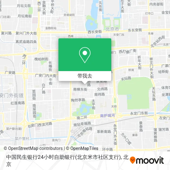 中国民生银行24小时自助银行(北京米市社区支行)地图