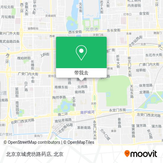 北京京城虎坊路药店地图