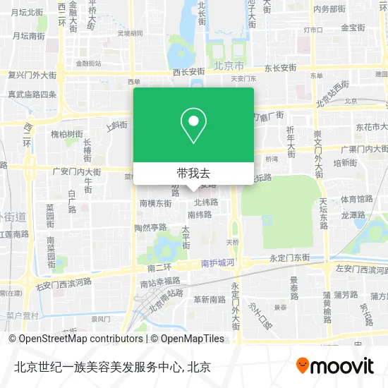 北京世纪一族美容美发服务中心地图