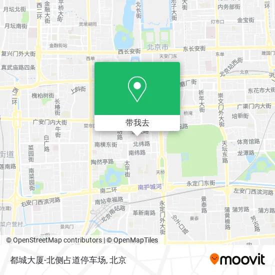 都城大厦-北侧占道停车场地图