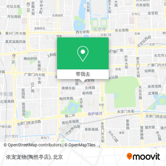 依宠宠物(陶然亭店)地图