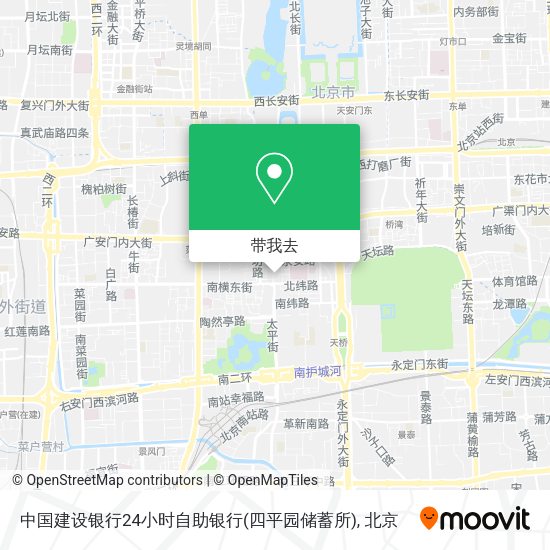 中国建设银行24小时自助银行(四平园储蓄所)地图