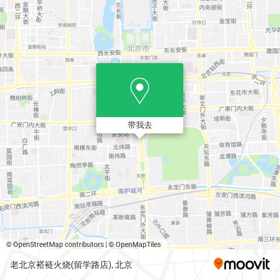 老北京褡裢火烧(留学路店)地图