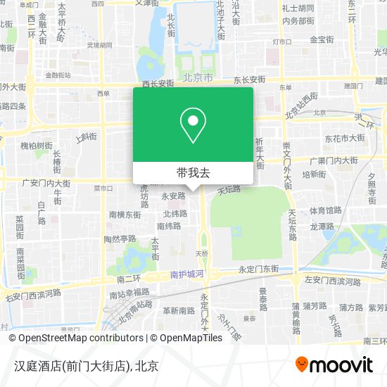 汉庭酒店(前门大街店)地图