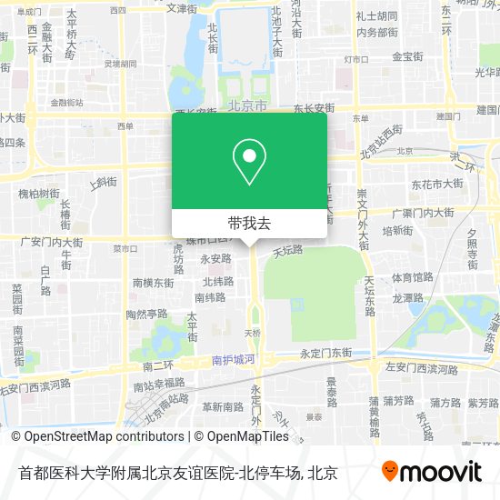 首都医科大学附属北京友谊医院-北停车场地图