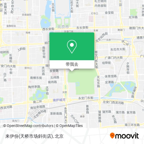 来伊份(天桥市场斜街店)地图