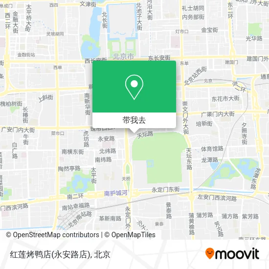 红莲烤鸭店(永安路店)地图