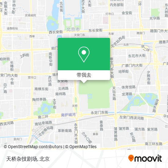 天桥杂技剧场地图