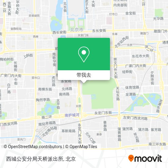 西城公安分局天桥派出所地图