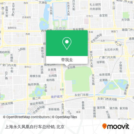上海永久凤凰自行车总经销地图