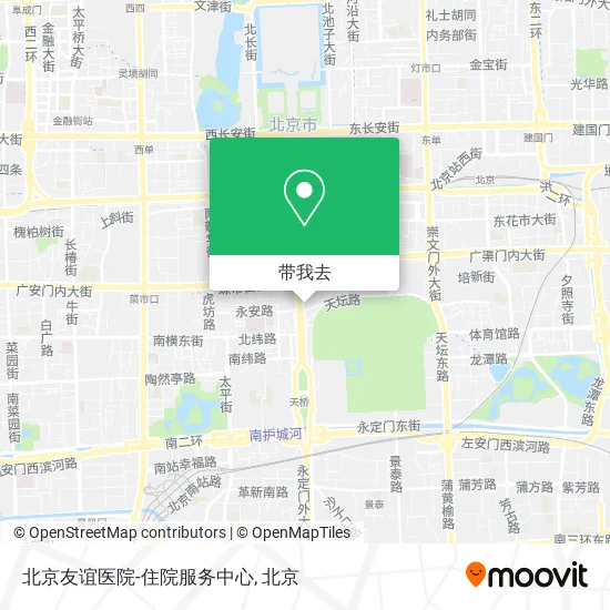 北京友谊医院-住院服务中心地图