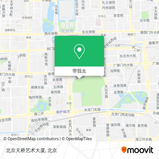 北京天桥艺术大厦地图