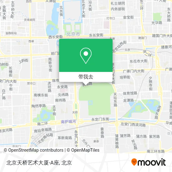 北京天桥艺术大厦-A座地图