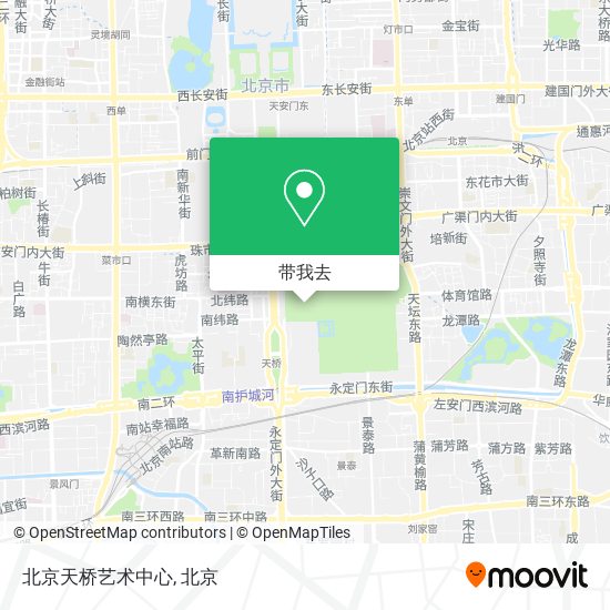 北京天桥艺术中心地图