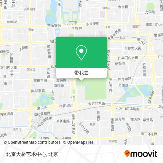 北京天桥艺术中心地图