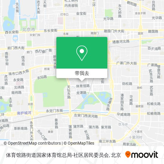 体育馆路街道国家体育馆总局-社区居民委员会地图