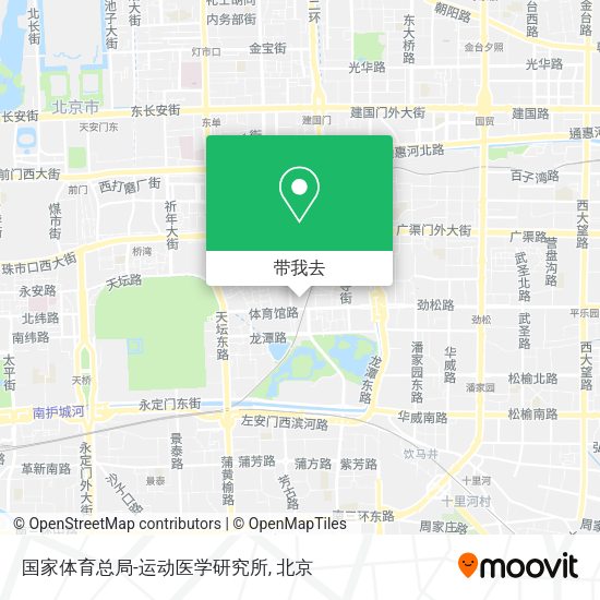 国家体育总局-运动医学研究所地图