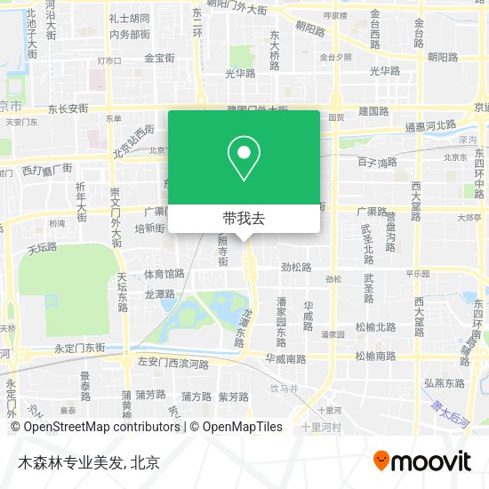 木森林专业美发地图