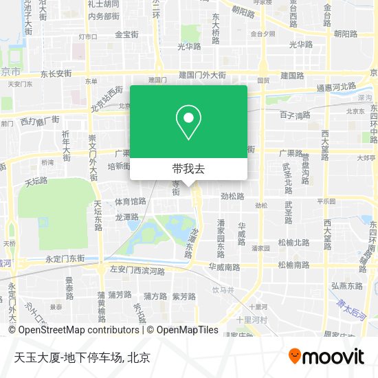 天玉大厦-地下停车场地图