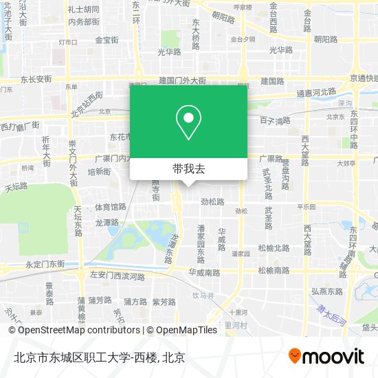北京市东城区职工大学-西楼地图