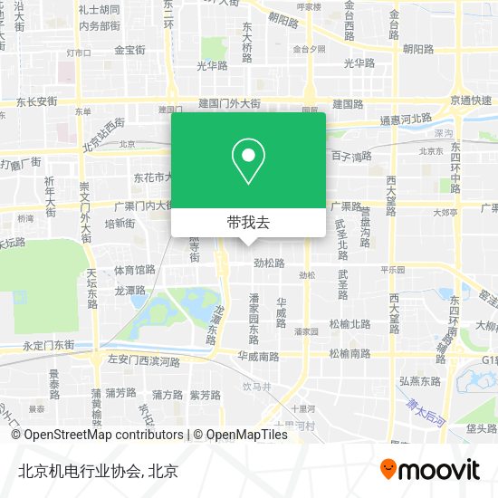 北京机电行业协会地图