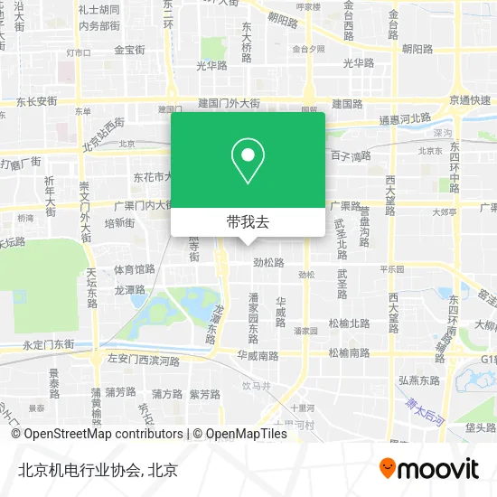 北京机电行业协会地图