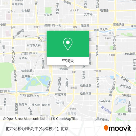 北京劲松职业高中(劲松校区)地图