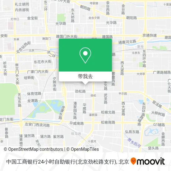 中国工商银行24小时自助银行(北京劲松路支行)地图