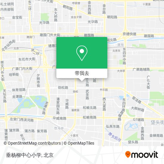 垂杨柳中心小学地图