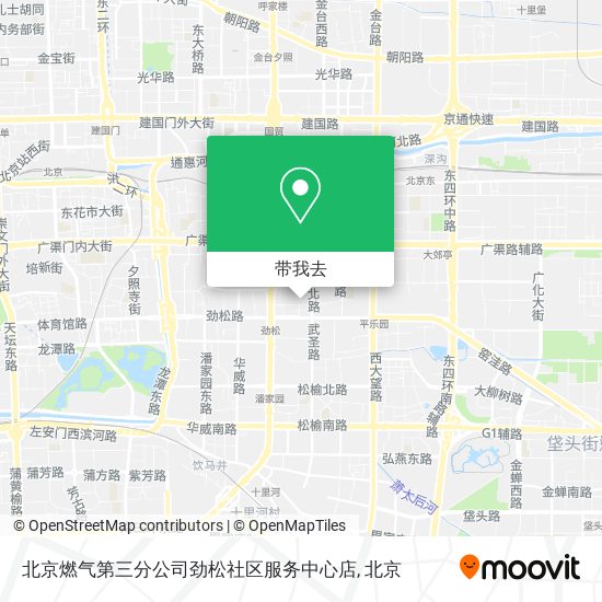 北京燃气第三分公司劲松社区服务中心店地图