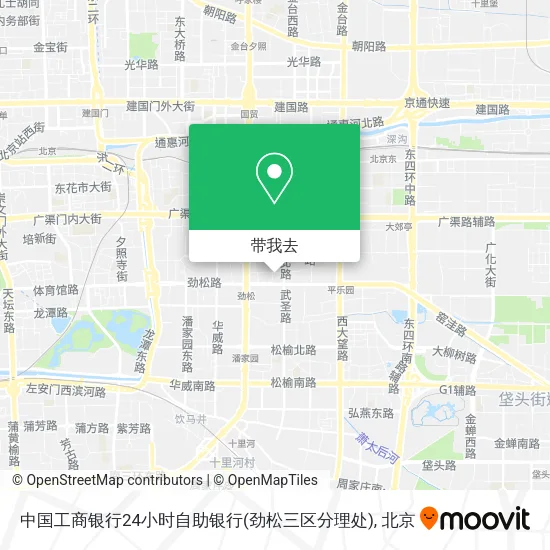 中国工商银行24小时自助银行(劲松三区分理处)地图