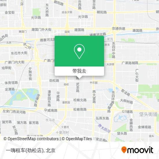 一嗨租车(劲松店)地图