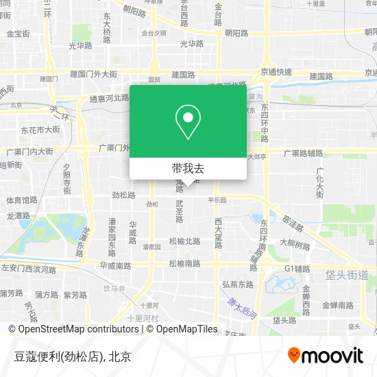 豆蔻便利(劲松店)地图