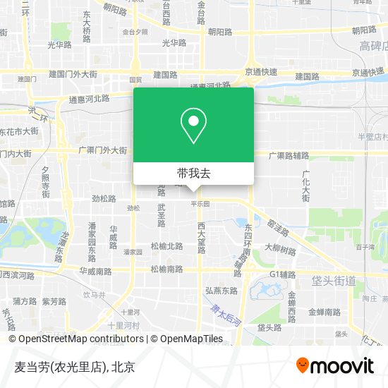 麦当劳(农光里店)地图