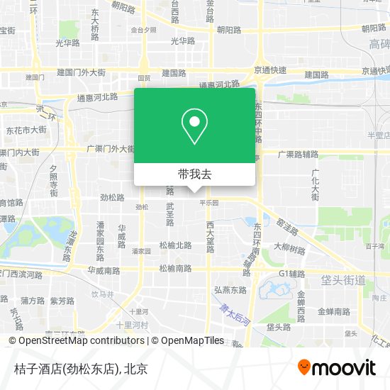 桔子酒店(劲松东店)地图