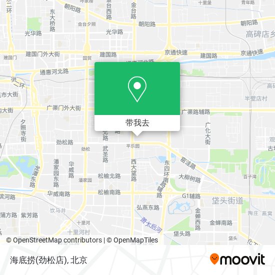 海底捞(劲松店)地图