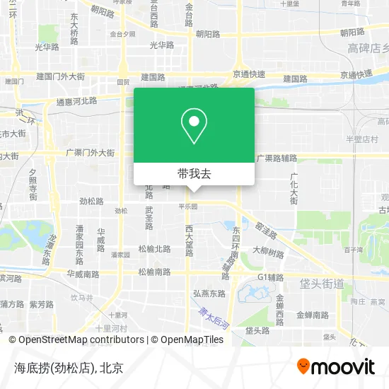 海底捞(劲松店)地图