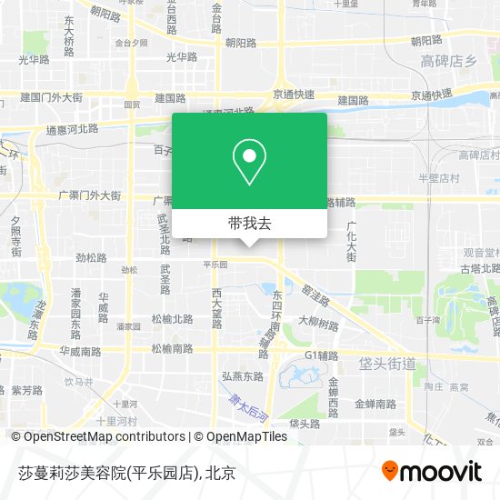 莎蔓莉莎美容院(平乐园店)地图